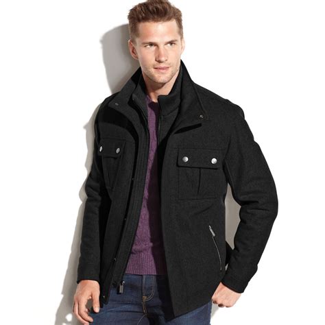 michael kors wool blend field jacket men's big and tall|Michael Kors Big + Tall .